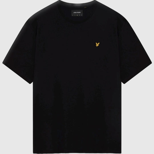 ts400vog z865 plain t-shirt short sleeve lyle & scott polo jet black crop2