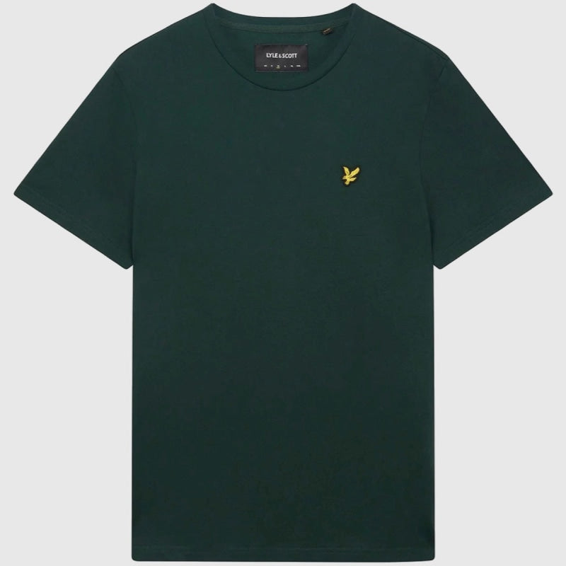 ts400vog w486 plain t-shirt short sleeve lyle & scott polo dark green body