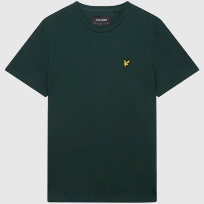 ts400vog w486 plain t-shirt short sleeve lyle & scott polo dark green body