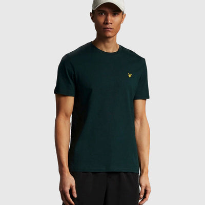 ts400vog w486 plain t-shirt short sleeve lyle & scott polo dark green