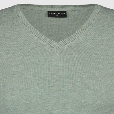 bob green mist melange 19479 saint steve v hals trui crop