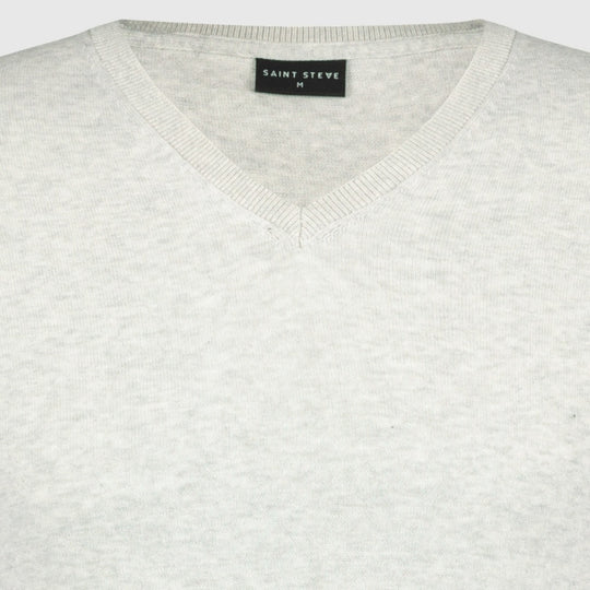 bob white melange 19479 saint steve v hals trui crop