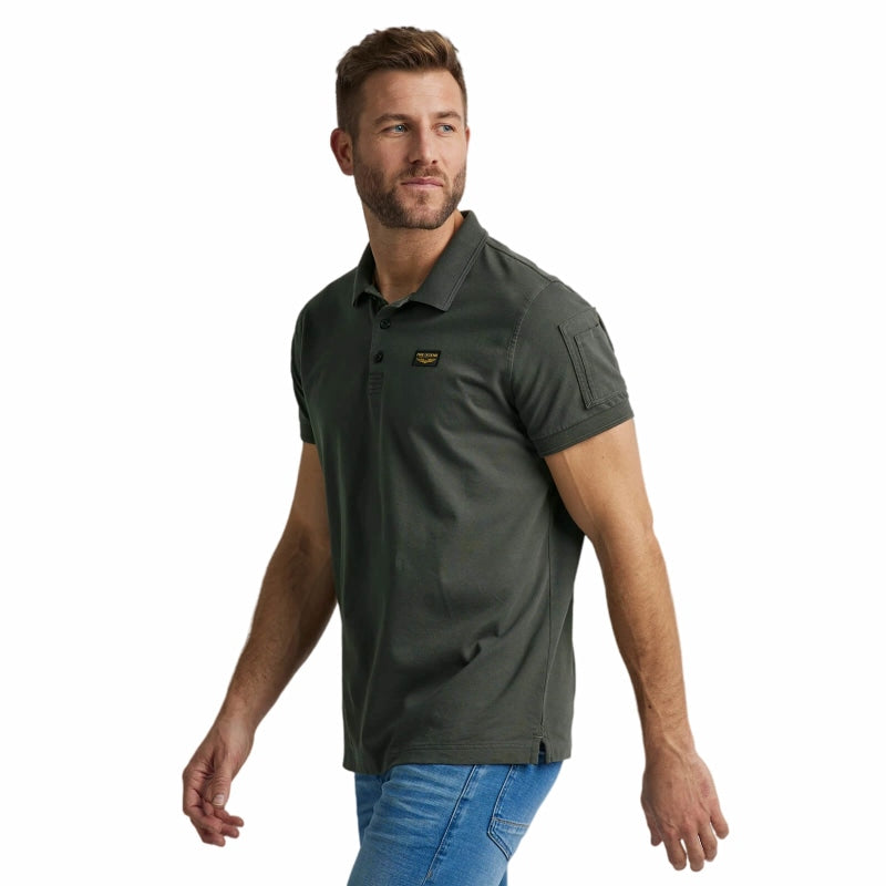 short sleeve trackway polo ppss0000861 8039 pme legend polo green crop2