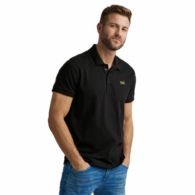 short sleeve trackway polo ppss0000861 999 pme legend polo black crop3