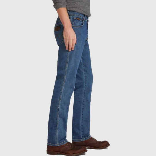 w121 33 010 texas stone wash stretch wrangler jeans side